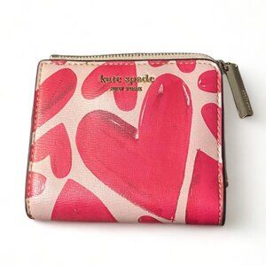 KATE SPADE - Spencer Ever Fallen Small Bifold Wallet RED/PINK